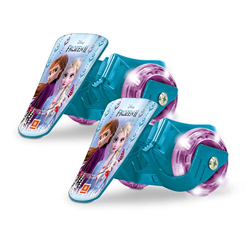 Mondo Toys – Frozen II Clip-On Skate – Ruedas de Zapatos – Rodillos de Dos Ruedas para Tus Tacones – Ruedas LED Light – Medida Ajustable – Carga hasta 50 kg – 28623