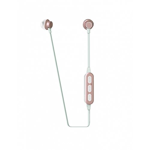 Muvit M2B - Auriculares in-Ear Bluetooth (estéreo, inalámbricos, 3.5 mm), Color Oro Rosa