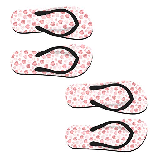 My Custom Style Chanclas Flip Flop Colección #Amore# Size: 2x (Baby M+Baby L) -nere-