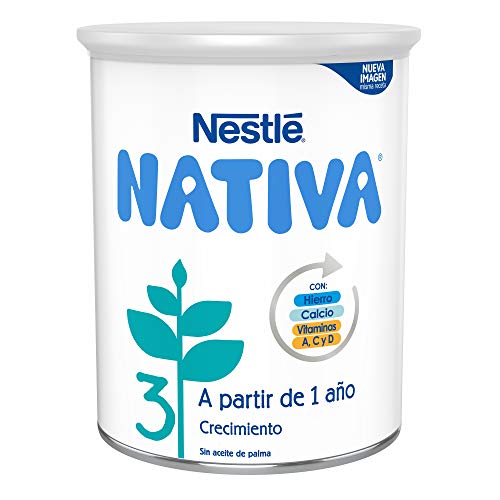 Nestlé Nativa 3 Leche de Crecimiento en Polvo Fórmula Infantil A Partir de Los, 12 Meses, 800g Nestlé Nativa 3 Leche de Crecimiento en Polvo Fórmula Infantil A Partir de Los, 12 Meses, 800g