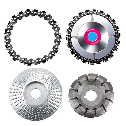 NXACETN Disco de amoladora de ángulo, disco de tallado de madera, herramientas de reparación de pulido de carpintería, juego de herramientas de lijado, cuchillo de tallado, amoladora, cadena de discos NXACETN Disco de amoladora de ángulo, disco de tallado de madera, herramientas de reparación de pulido de carpintería, juego de herramientas de lijado, cuchillo de tallado, amoladora, cadena de discos