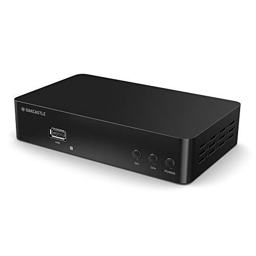 Oakcastle SB110 Sintonizador TDT HD para TV, con Ranura USB para grabación y reproducción, decodificador TDT Grabador con Conexiones HDMI y SCART con Mando a Distancia y más de 150 Canales