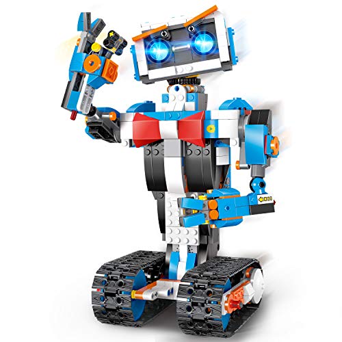 OKK Juguete Robot de Bloques de Construcción con Control Remoto Para Niños con Control de Aplicaciones, Ingeniería Científica Educativa STEM Build Kit Robótico Inteligente Interactivo Para Niños de OKK Juguete Robot de Bloques de Construcción con Control Remoto Para Niños con Control de Aplicaciones, Ingeniería Científica Educativa STEM Build Kit Robótico Inteligente Interactivo Para Niños de