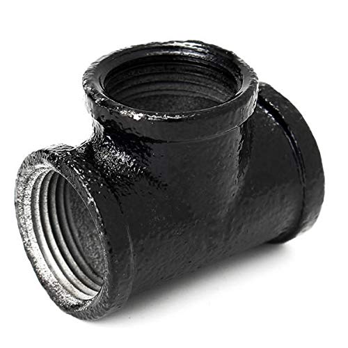 Otros accesorios 1/2 pulgada 20 mm tubería de hierro negro rosca T montaje calle hogar fontanería conector Otros accesorios 1/2 pulgada 20 mm tubería de hierro negro rosca T montaje calle hogar fontanería conector
