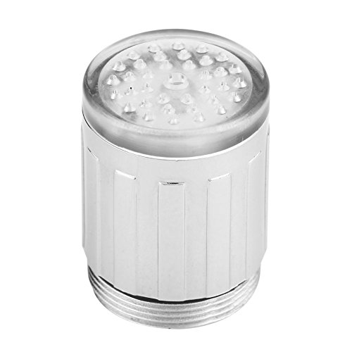 Oumefar Sensor de Temperatura del Grifo de Agua LED de 3 Colores Grifo de luz de Corriente de Agua Grifo Que Cambia de Color por Temperatura Variable del Agua para baño de Cocina