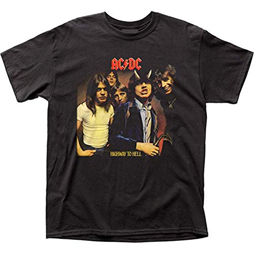 Ouyan ACDC Highway to Hell LP Cover - Camiseta Negro Negro ( 3XL
