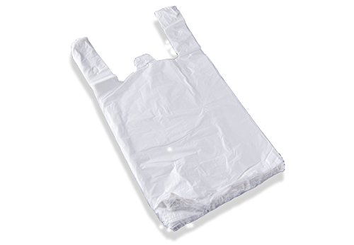 PAMPOLS Bolsas Camiseta HDPE 35X50 G-60 Blanca (Pack de 200 Unidades)