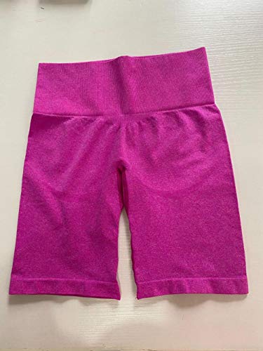 Pantalones de Yoga de Control de Abdomen de Cintura Alta，Autocultivo de Moda, cómodo y Agradable para la Piel, Levantamiento de glúteos Transpirable-Hot Pink_Small，Fajas Yoga Leggings
