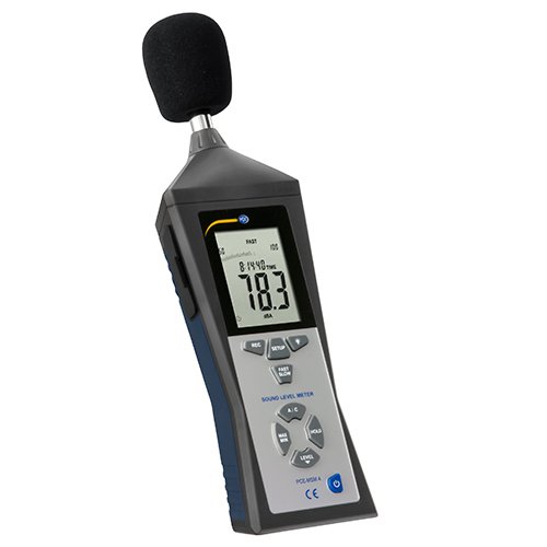 PCE Instruments Sonómetro medidor decibelímetro de Nivel de Sonido Digital Portable Rango: 30 .130 dB Clase 2 PCE-MSM 4