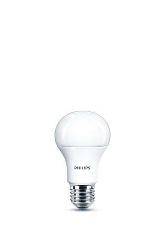 Philips LED Bombilla estándar mate WarmGlow, consumo de 11,5W equivalente a 75 W de una bombilla incandescente, casquillo gordo E27 luz blanca cálida