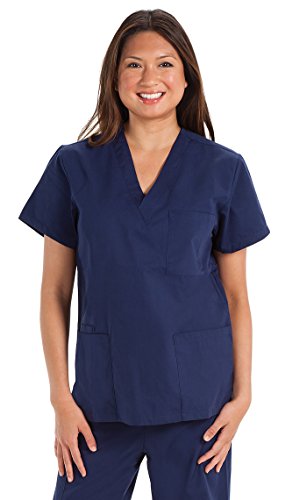 Prestige Medical 302-NAV-M - Blusa de enfermero unisex, talla M, color azul marino