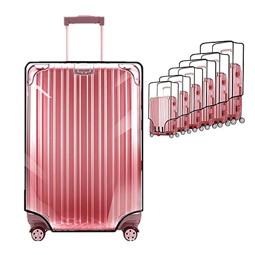 Protectores de fundas para maletas por ZKSport Viajar Protector de equipaje PVC transparente a prueba de polvo a prueba de rasguños 20 a 30 Pulgada (24"（15.75-17.32"L x 10.24-11.81"W x 22.44-24.02"H）)