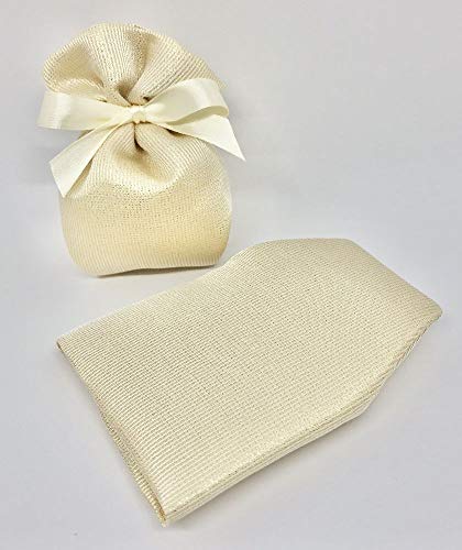 Publilancio srl 20 uds. Bolsa Cubo Porta confites Diamond Oro 12 x 10 cm Bombonera