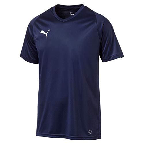 Puma Liga Cr H Camiseta de Manga Corta, Hombre, Azul (Peacoat-Puma White), 56/58 (XL)