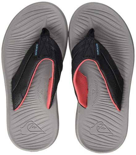 Quiksilver Oasis Youth, Zapatos de Playa y Piscina para Niños, Gris (Black/Grey/Red Xksr), 33 EU