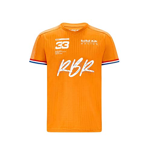 Red Bull Racing F1 Max Verstappen - Camiseta deportiva para hombre - naranja - Medium