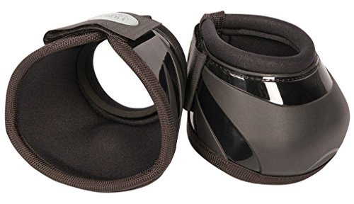 Reitsport Amesbichler Harry's Horse - Campanas de salto para pezuñas con carcasa reforzada en el interior para evitar que se gire, forro de neopreno, color negro, talla M Reitsport Amesbichler Harry's Horse - Campanas de salto para pezuñas con carcasa reforzada en el interior para evitar que se gire, forro de neopreno, color negro, talla M