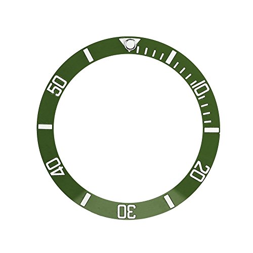 Reloj de piezas de repuesto, reloj de pulsera Material plástico Anillo de bisel de inserción (Verde)