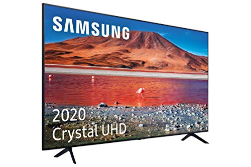 Samsung UHD 2020 55TU7005- Smart TV de 55" 4K, HDR 10+, Crystal Display, Procesador 4K, PurColor, Sonido Inteligente, Función One Remote Control y Compatible Asistentes de Voz, Compatible con Alexa