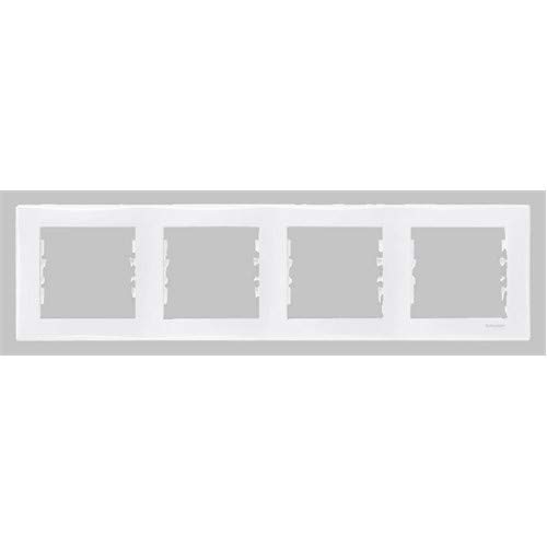 Schneider Electric SDN5800721 Marco 4 Elementos, Blanco Schneider Electric SDN5800721 Marco 4 Elementos, Blanco