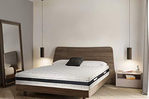 Sleepers Deluxe - Colchón para dormir (alta densidad, 25 kg/m3, material de alta calidad y duradero, características hipoalergénicas, ortopédico, alivio de dolores de espalda, grosor 22 cm)