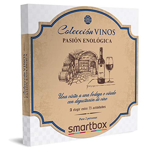 Smartbox - Caja Regalo Amor para Parejas - Pasión enológica - Ideas Regalos Originales - 1 Visita a Bodega o viñedo con cata de Vino para 2 Personas Smartbox - Caja Regalo Amor para Parejas - Pasión enológica - Ideas Regalos Originales - 1 Visita a Bodega o viñedo con cata de Vino para 2 Personas