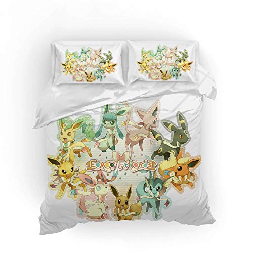 SMNVCKJ Pokemon Go Juego de ropa de cama infantil, impresión digital 3D, poliéster, para adultos y niños (4, King 220 x 240 cm) SMNVCKJ Pokemon Go Juego de ropa de cama infantil, impresión digital 3D, poliéster, para adultos y niños (4, King 220 x 240 cm)