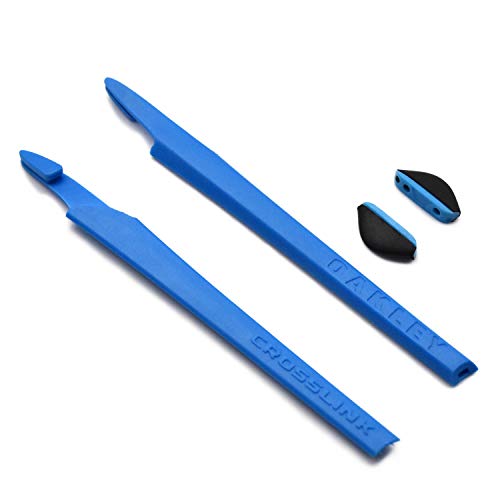 SOODASE Azul Kit de goma de silicona Earsocks de repuesto Para Oakley Crosslink Gafas de sol