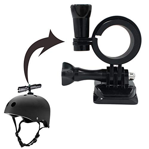 Soporte de linterna para casco Soporte de linterna para bicicleta Abrazadera de luz para bicicleta Soporte de linterna para casco portátil de múltiples ángulos Montaje de plástico Soporte de linterna para casco Soporte de linterna para bicicleta Abrazadera de luz para bicicleta Soporte de linterna para casco portátil de múltiples ángulos Montaje de plástico