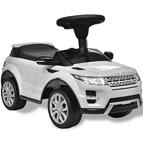 SOULONG Coche eléctrico para niños - Coche de Juguete Blanco con música, Modelo Land Rover 348