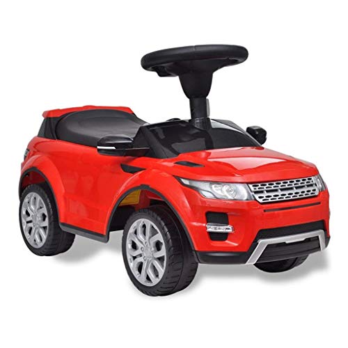 SOULONG Coche eléctrico para niños - Coche de Juguete Rojo con música, Modelo Land Rover 348