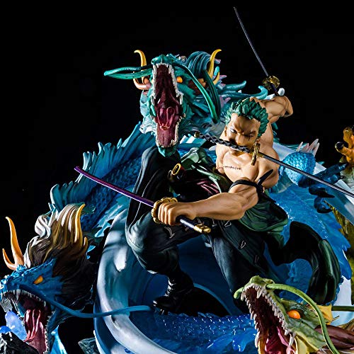 SSBB Carácter Tres Mil Mundial Roronoa Zoro Figura De Acción Colección Animada Modelo De La Decoración Estatua 40CM -Figuras De La Mano