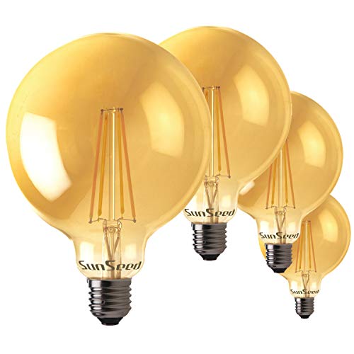 SunSeed 4x Bombilla Regulable Filamento LED E27 6W Blanco Extra Cálido 2200K SunSeed 4x Bombilla Regulable Filamento LED E27 6W Blanco Extra Cálido 2200K