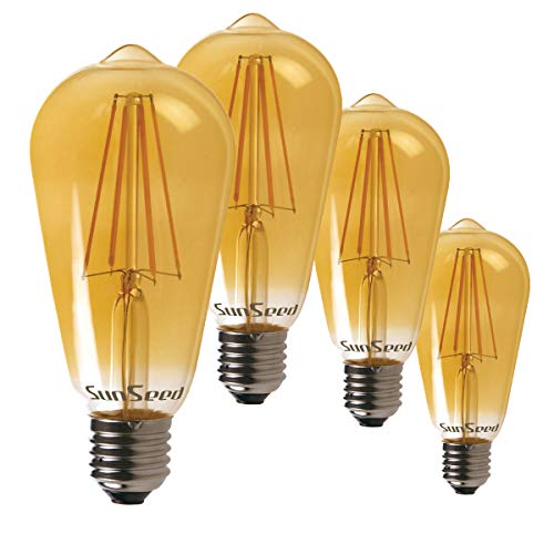SunSeed 4x Bombilla Regulable Filamento LED E27 6W Blanco Extra Cálido 2200K SunSeed 4x Bombilla Regulable Filamento LED E27 6W Blanco Extra Cálido 2200K