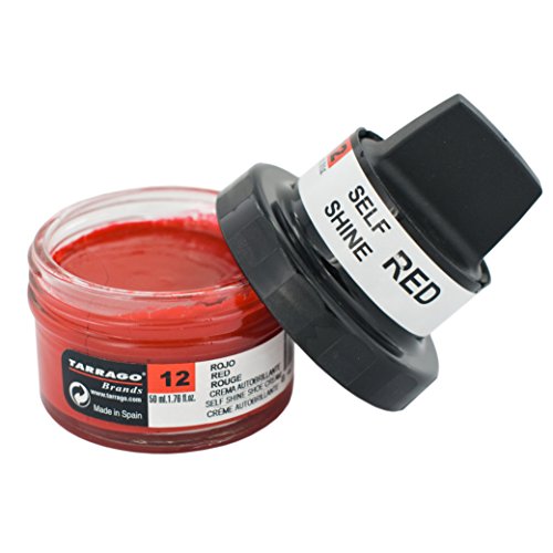 Tarrago | Self Shine Cream Kit 50 ml | Crema Nutritiva de Ceras Naturales Para Dar Brillo al Calzado de Piel, Cuero Liso, Natural o Sintético | Con Esponja Aplicadora (Rojo 12) Tarrago | Self Shine Cream Kit 50 ml | Crema Nutritiva de Ceras Naturales Para Dar Brillo al Calzado de Piel, Cuero Liso, Natural o Sintético | Con Esponja Aplicadora (Rojo 12)