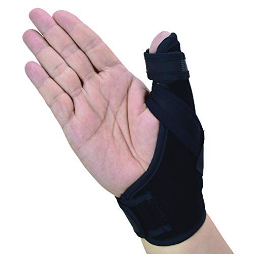 Thumb Spica Splint- Soporte de pulgar para artritis o lesiones de tejidos blandos, liviano y transpirable, estabilizador y no restrictivo, un producto sólido de EE. UU. (Grande)