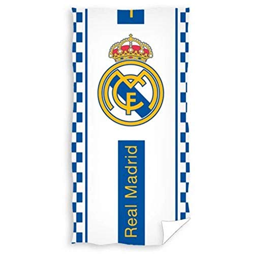 Toalla de Playa Modelo Real Madrid 70 x 140 cm, 100% algodón.