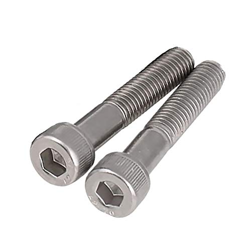 Tornillos de cabeza hexagonal M10 x 70 mm avellanados Allen tornillos 304 de acero inoxidable tornillos de fijación (paquete de 10)