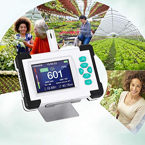 TTLIFE Detector de CO2 Portátil Medidor de 3.2"Detector de Pantalla a Todo Color alta Precisión 0-9999 PPM,Monitor de Temperatura Humedad con Función de Salida de Datos en PDF y Superación de Alarma TTLIFE Detector de CO2 Portátil Medidor de 3.2"Detector de Pantalla a Todo Color alta Precisión 0-9999 PPM,Monitor de Temperatura Humedad con Función de Salida de Datos en PDF y Superación de Alarma