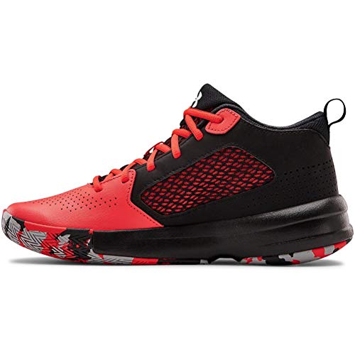 Under Armour Lockdown 5, Zapatillas de Baloncesto Unisex Adulto, Versa Rojo Negro Blanco 601, 42 EU