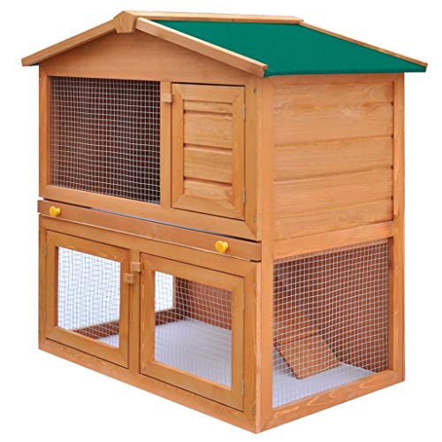 UnfadeMemory Jaula de Madera con Bandeja Extraíble,Casa de Animales Pequeños,Gallinero de Interior,Jaula para Conejos,con Escalera Antideslizante,Madera Maciza de Pino (93x60x97cm,2 Pisos) UnfadeMemory Jaula de Madera con Bandeja Extraíble,Casa de Animales Pequeños,Gallinero de Interior,Jaula para Conejos,con Escalera Antideslizante,Madera Maciza de Pino (93x60x97cm,2 Pisos)