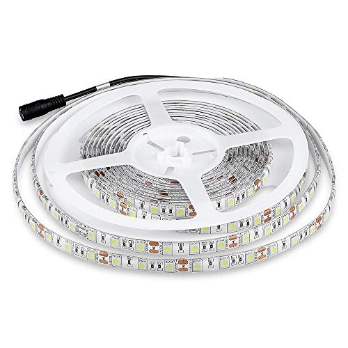 V-TAC Tira LED SMD5050 10,8W/mt 9,6W, Blanco, 5 unidades