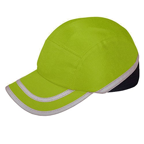 Viwanda - Gorra de Protección ABS con Alta Visibilidad Hi Vis Modelo Deportivo Amarilla para Trabajo