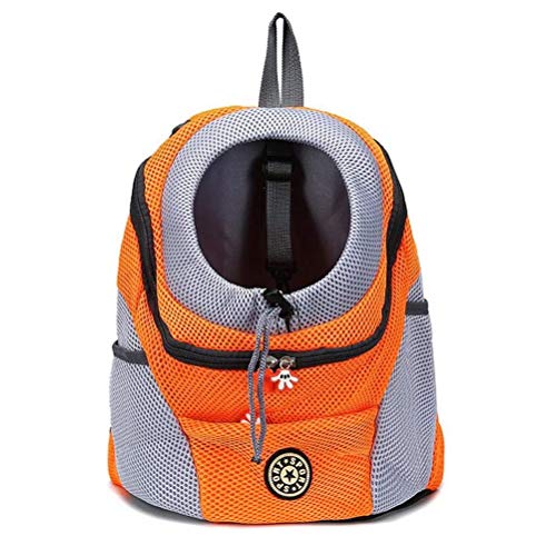 Vssictor Deluxe Pet Carrier Mochila para gatos y perros pequeños, diseño ventilado, acceso a dos lados, características de seguridad y respaldo para viajes, senderismo, uso al aire libre