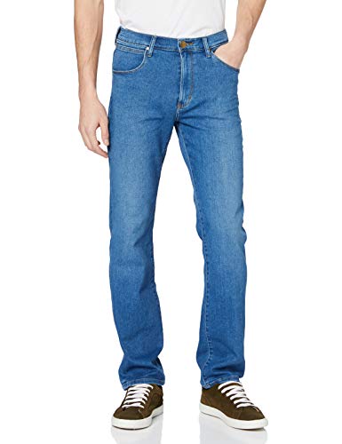 Wrangler Arizona Straight Jeans, Bright Sphere, 35W / 32L para Hombre