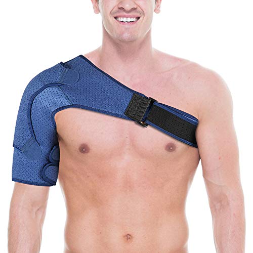 Ymiko Soporte de Hombro, Envoltura de Hombro Perforada presurizada Mejorada, se Adapta Tanto al Hombro Izquierdo como al Derecho para Hombres y Mujeres, tamaño Grande (39-55 Pulgadas) Ymiko Soporte de Hombro, Envoltura de Hombro Perforada presurizada Mejorada, se Adapta Tanto al Hombro Izquierdo como al Derecho para Hombres y Mujeres, tamaño Grande (39-55 Pulgadas)