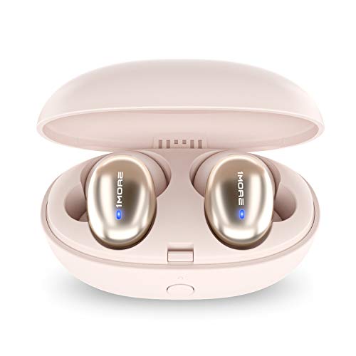 1MORE Auriculares True Wireless, Bluetooth 5.0, 24 horas tiempo de reproducción, con funda de carga.