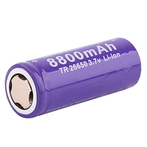 2 uds 3,7 V 26650 batería 8800 Mah batería Recargable de Iones de Litio para Linterna Led antorcha batería acumuladora de Iones de Litio