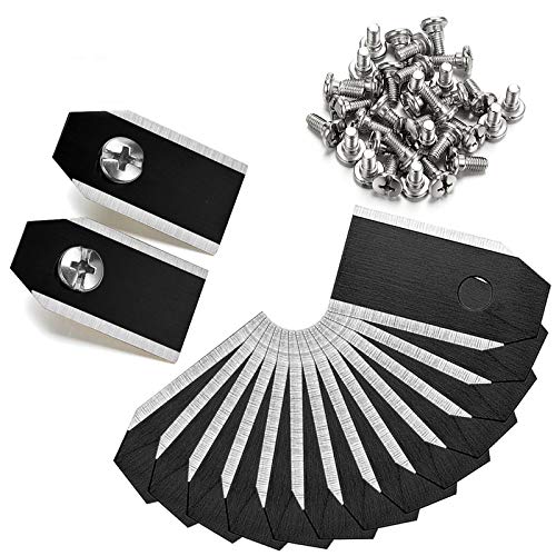 45 cuchillas de cuchilla, cuchillas para robot cortacésped Husqvarna Automower, Gardena Yardforce – (3 g – 0,75 mm) + 45 tornillos 45 cuchillas de cuchilla, cuchillas para robot cortacésped Husqvarna Automower, Gardena Yardforce – (3 g – 0,75 mm) + 45 tornillos