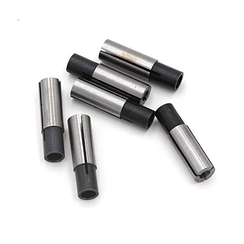 6 piezas 6 mm a 3.175 mm 1/8" broca de grabado CNC Router Tool adaptador Collet 6 piezas 6 mm a 3.175 mm 1/8" broca de grabado CNC Router Tool adaptador Collet